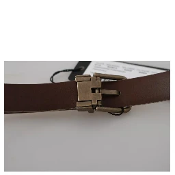 Cream Beige Gold Buckle Waist Leather Belt
