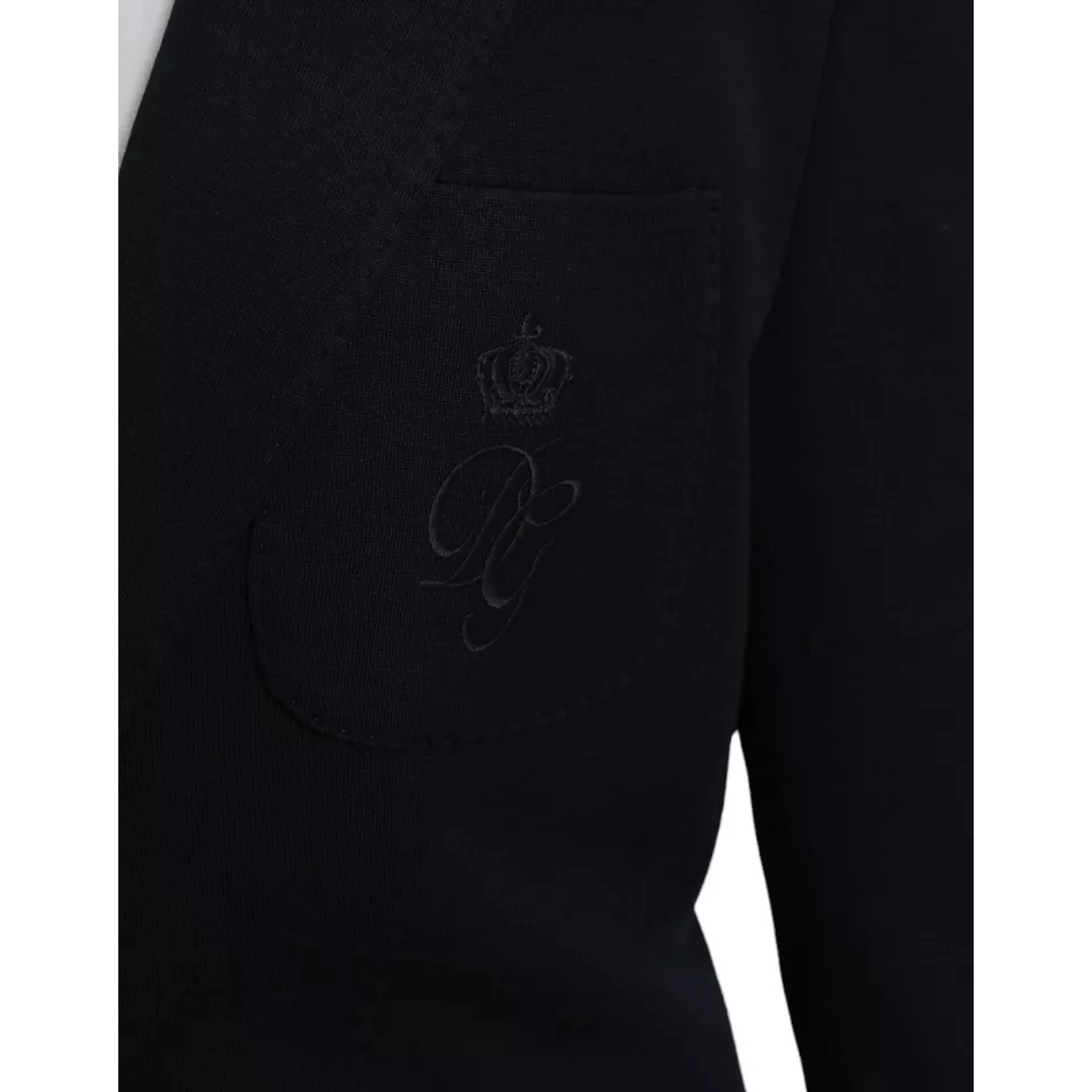 Blue Wool Notch Single Breasted Coat Blazer