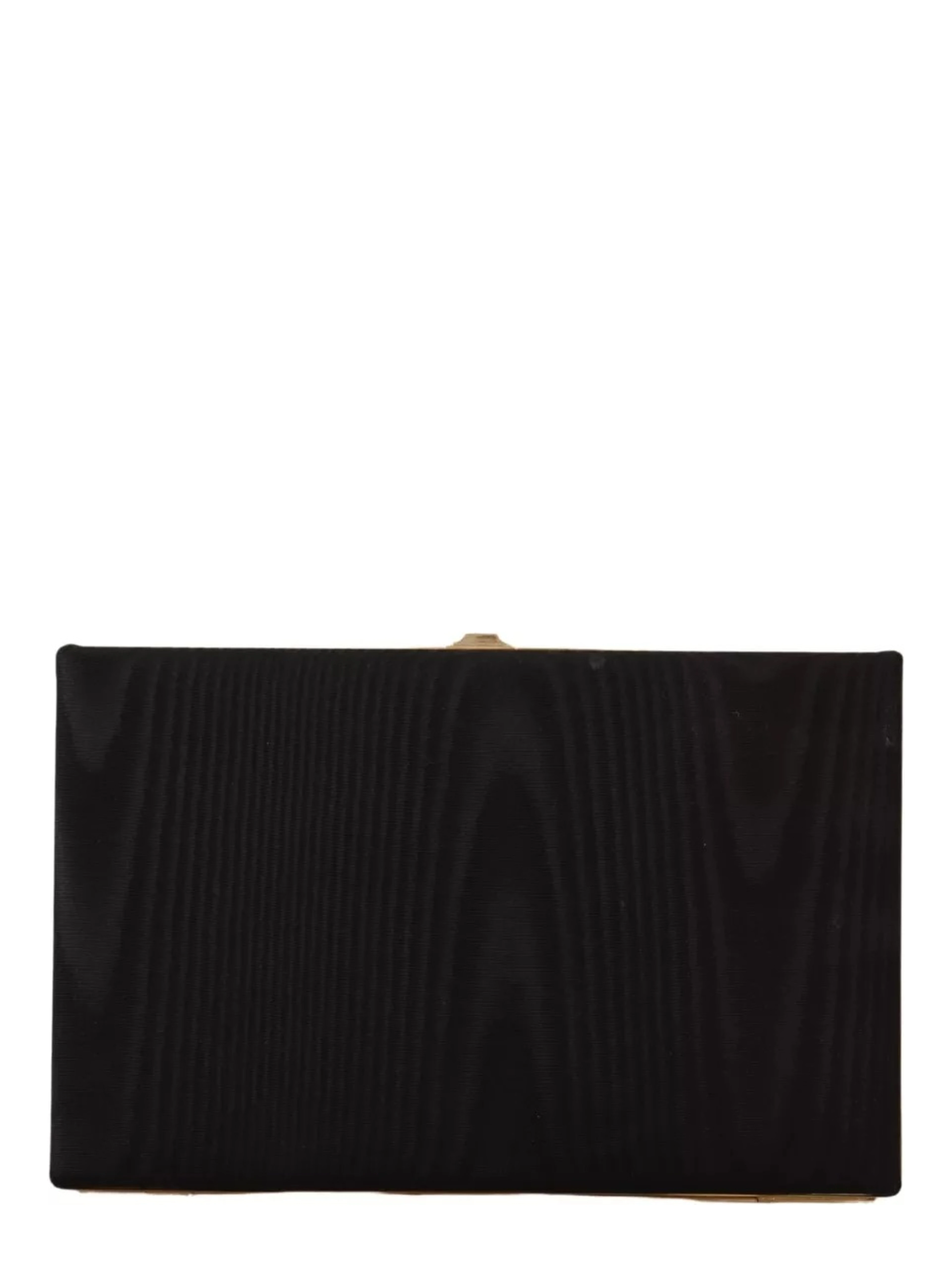 Black Silk Gold Frame Clutch Evening Party Purse Bag