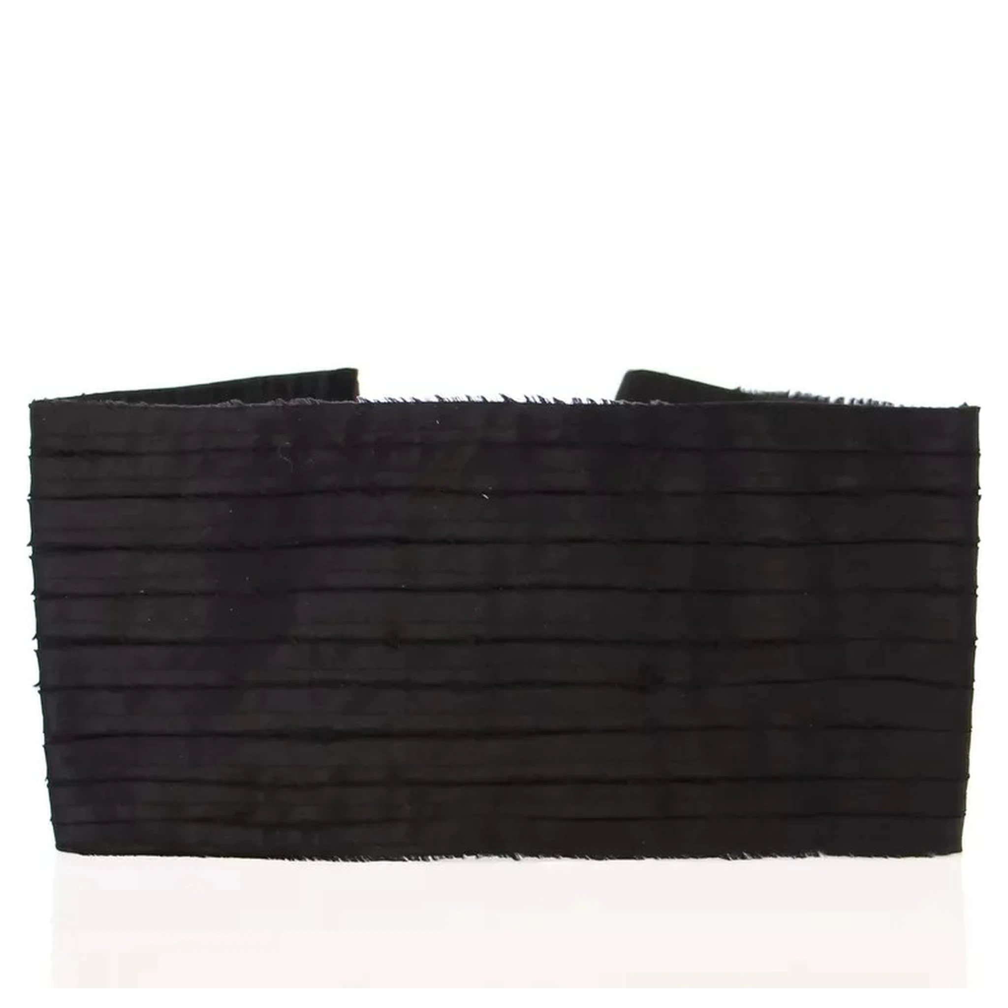 Black Silk Womens Waist Cummerbund