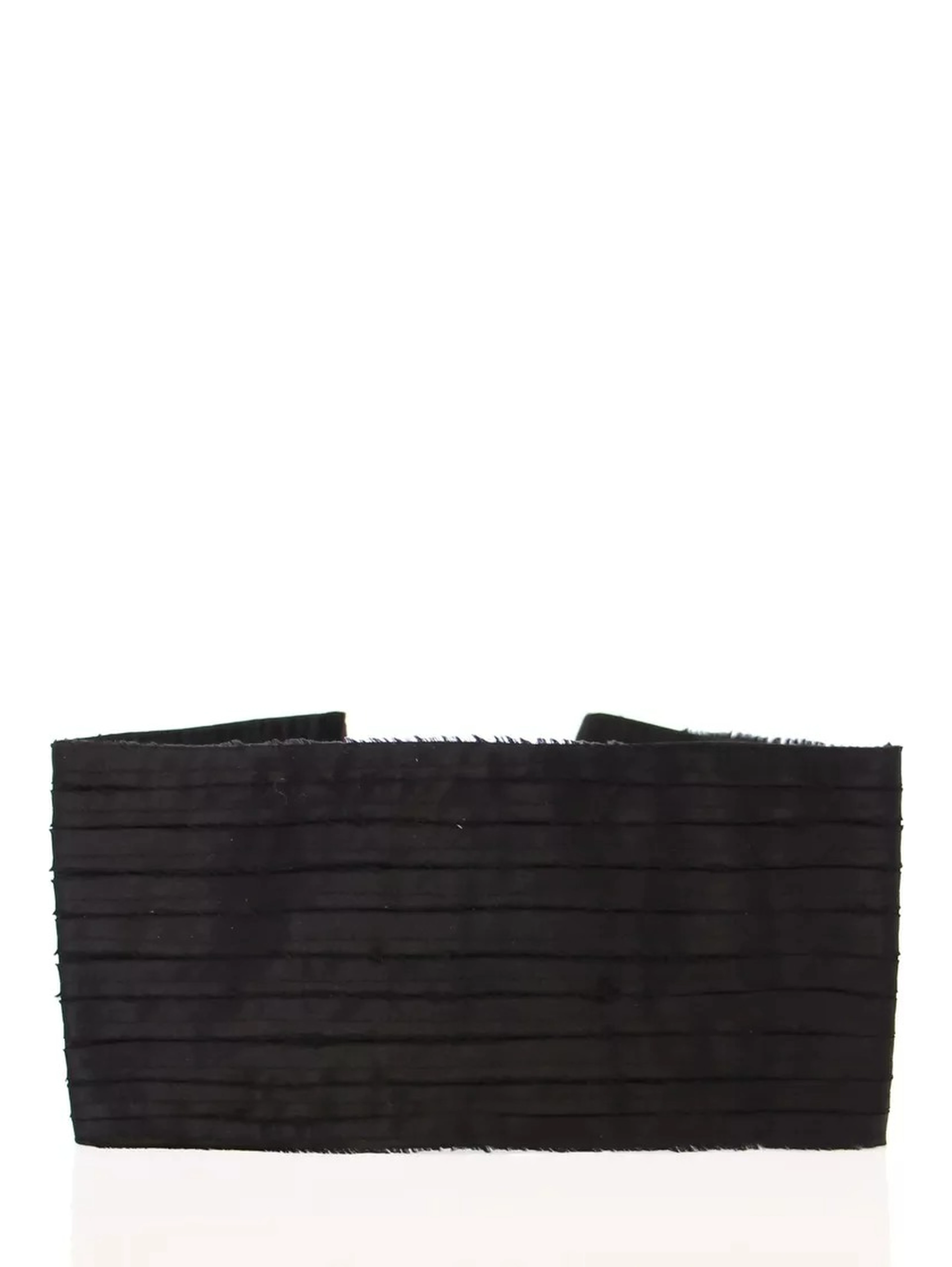 Black Silk Womens Waist Cummerbund
