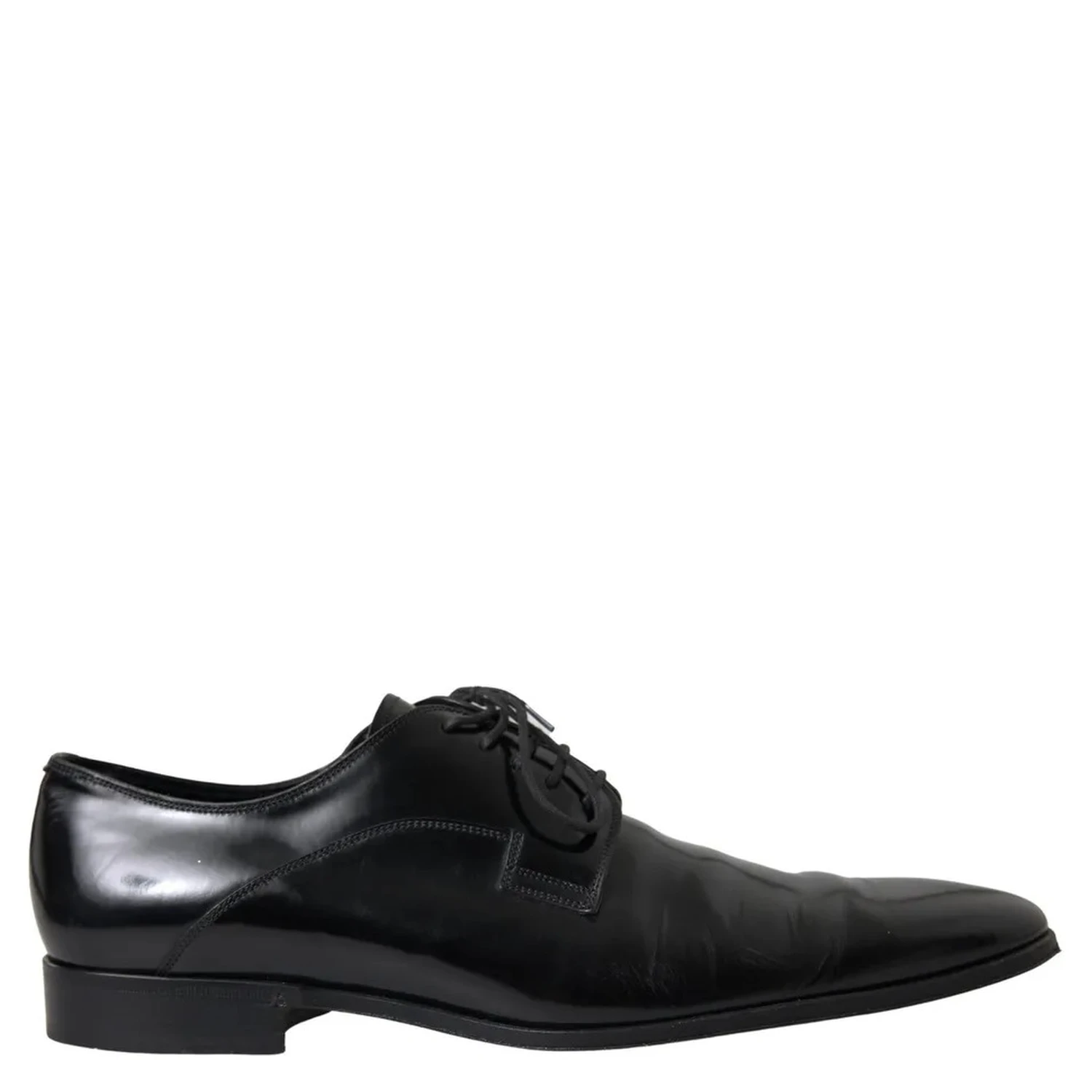 Black Polished Leather Formal Dress Shoes
