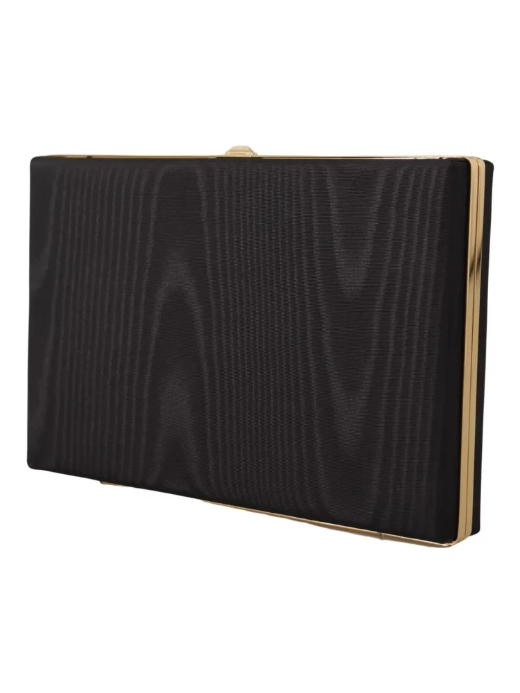 Black Silk Gold Frame Clutch Evening Party Purse Bag alternative