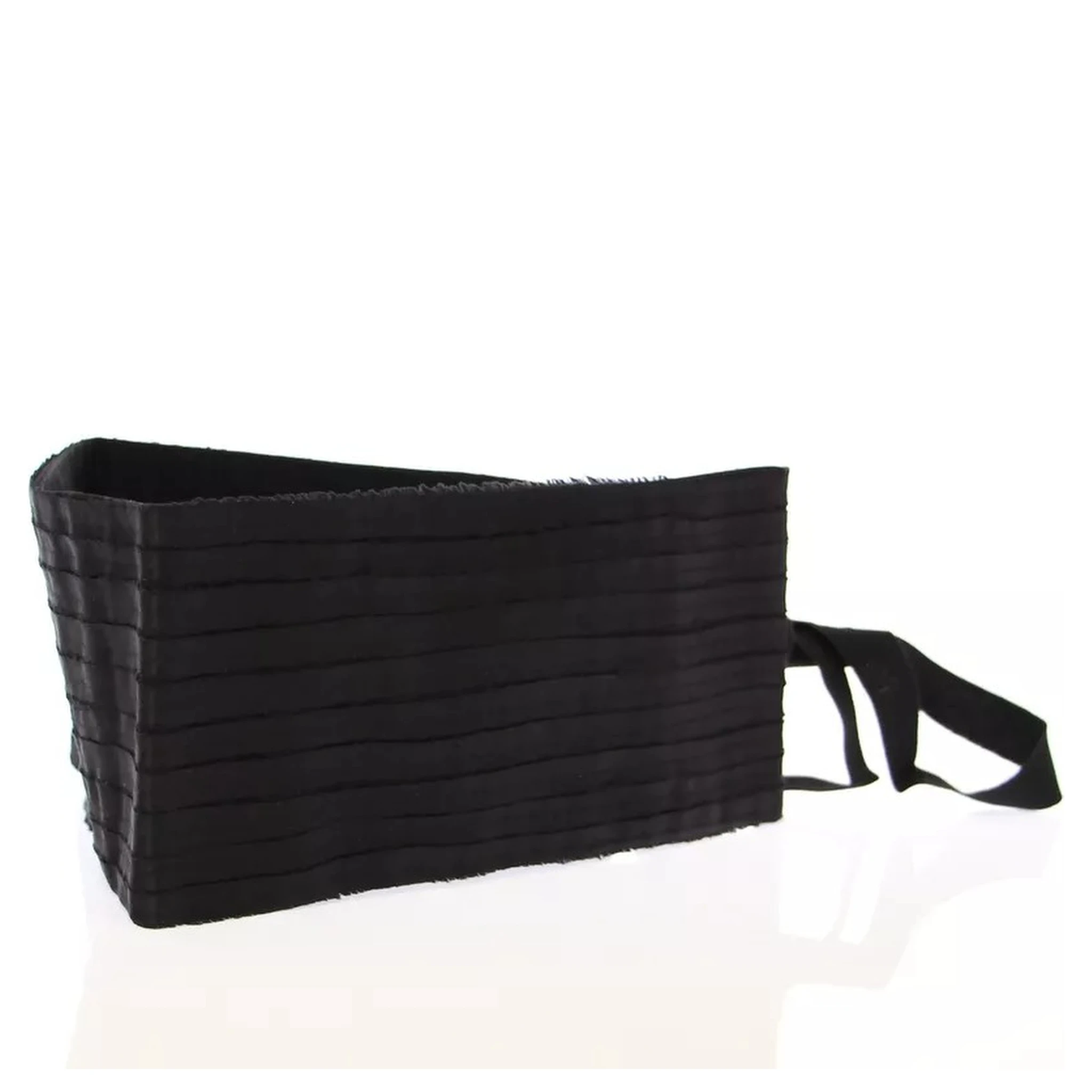 Black Silk Womens Waist Cummerbund