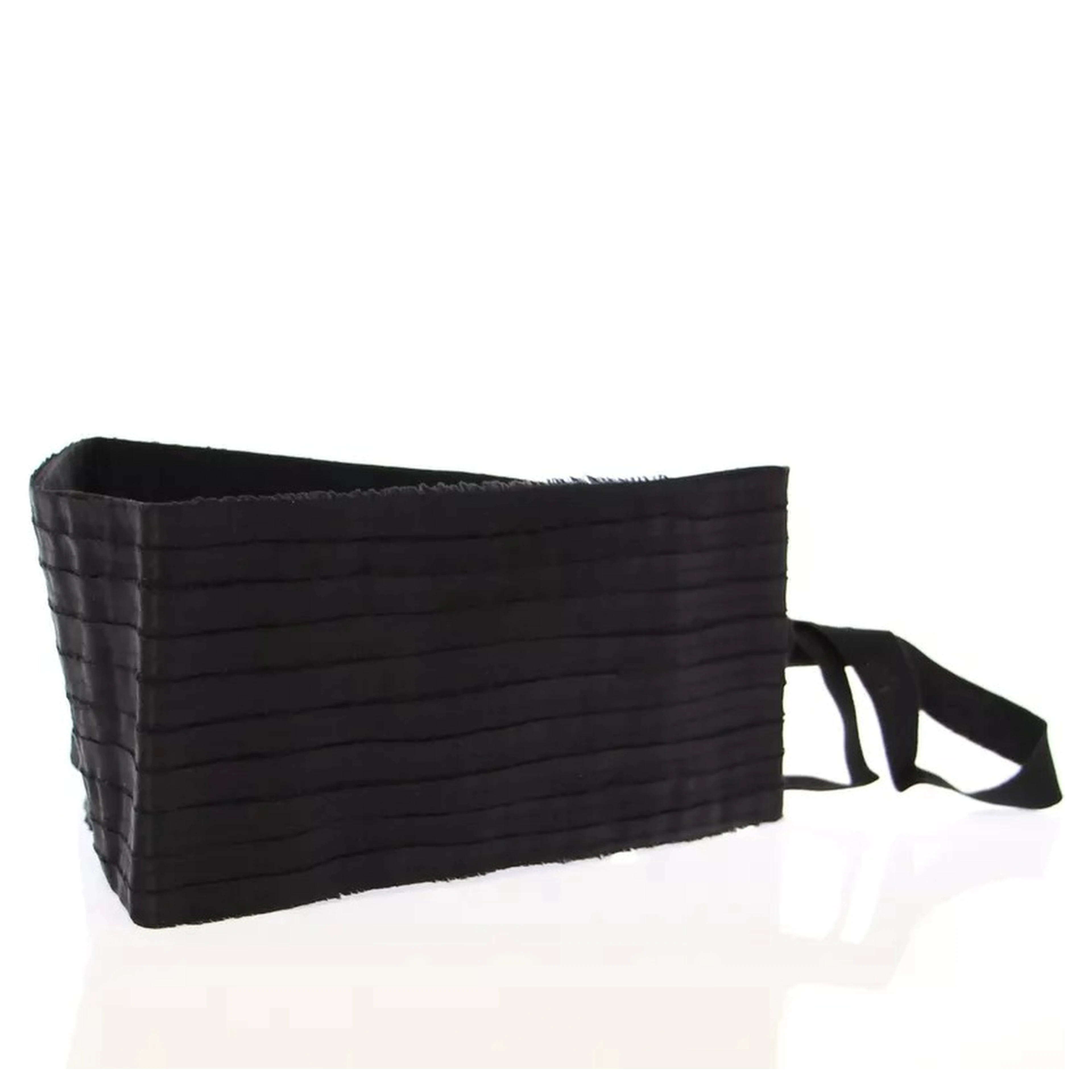 Black Silk Womens Waist Cummerbund