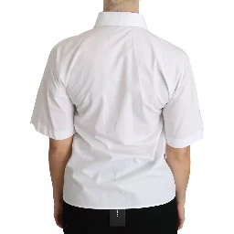 White Collared Short Sleeve Polo Shirt Top