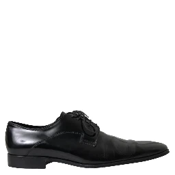 Black Polished Leather Formal Dress Shoes