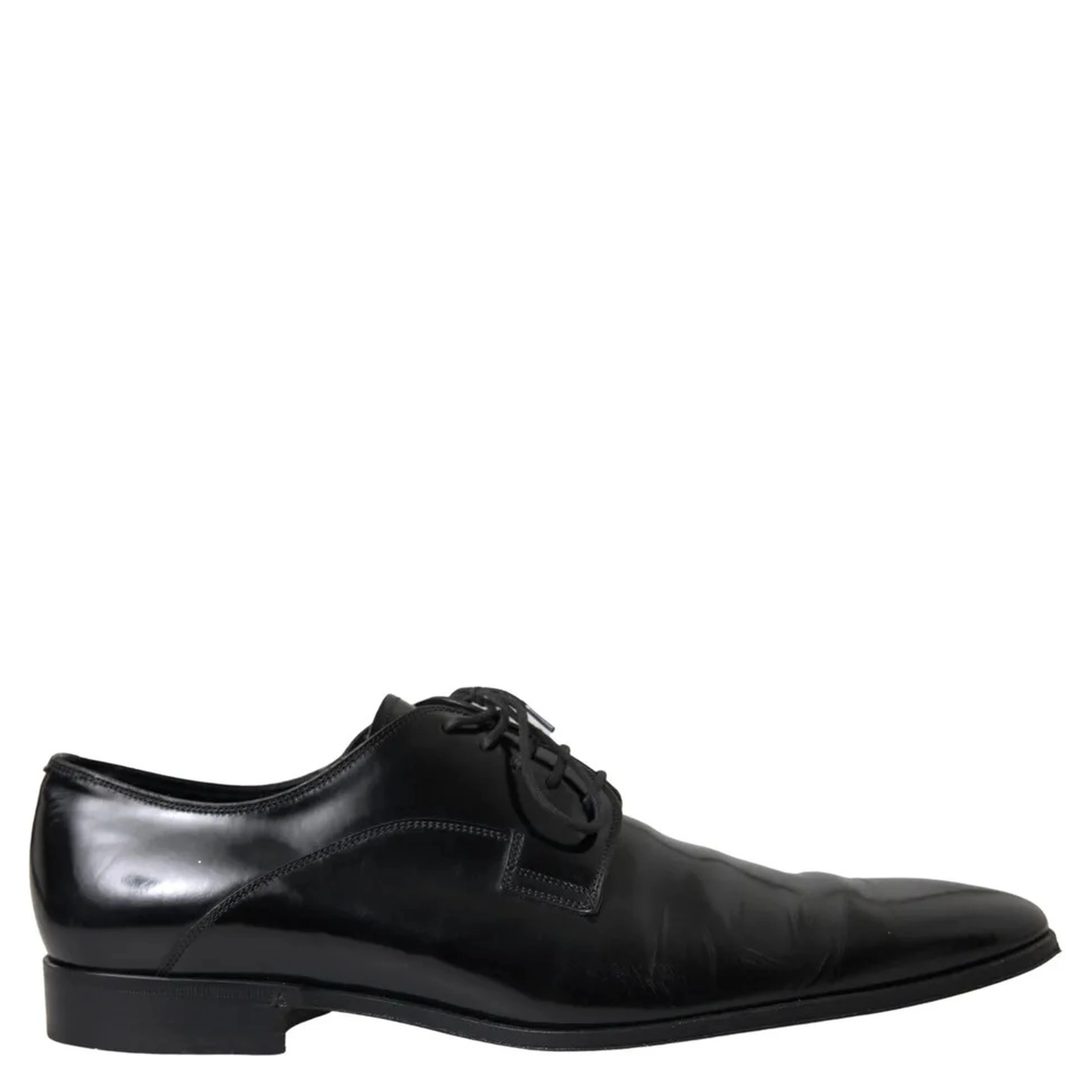 Black Polished Leather Formal Dress Shoes