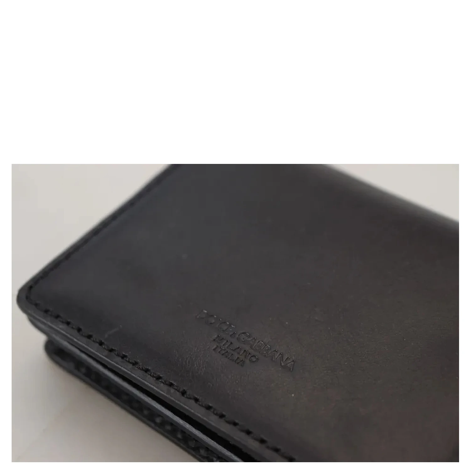Black Leather Bifold Shoulder Sling Women Wallet