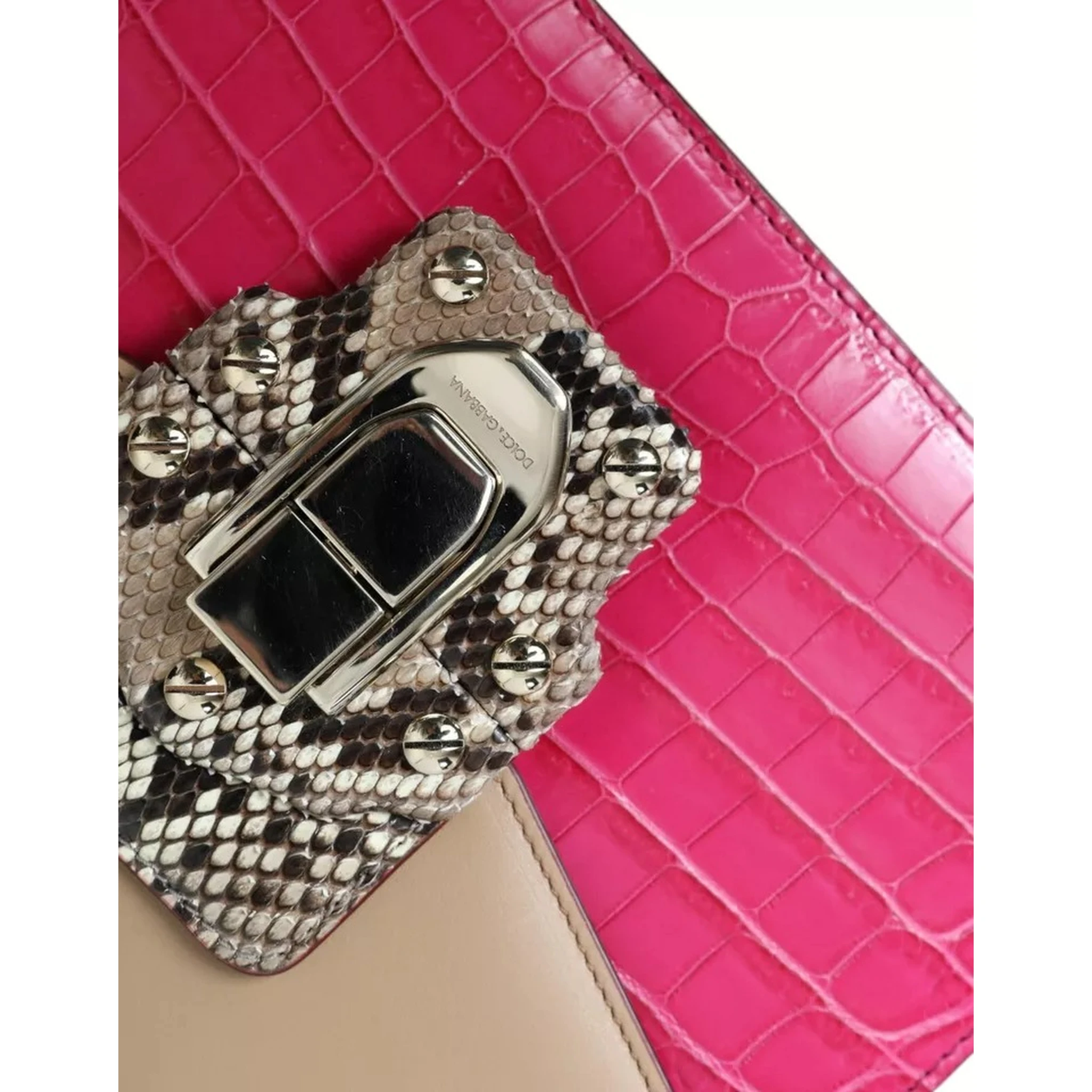 Multicolor Leather LUCIA Shoulder Bag
