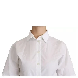White Collared Short Sleeve Polo Shirt Top