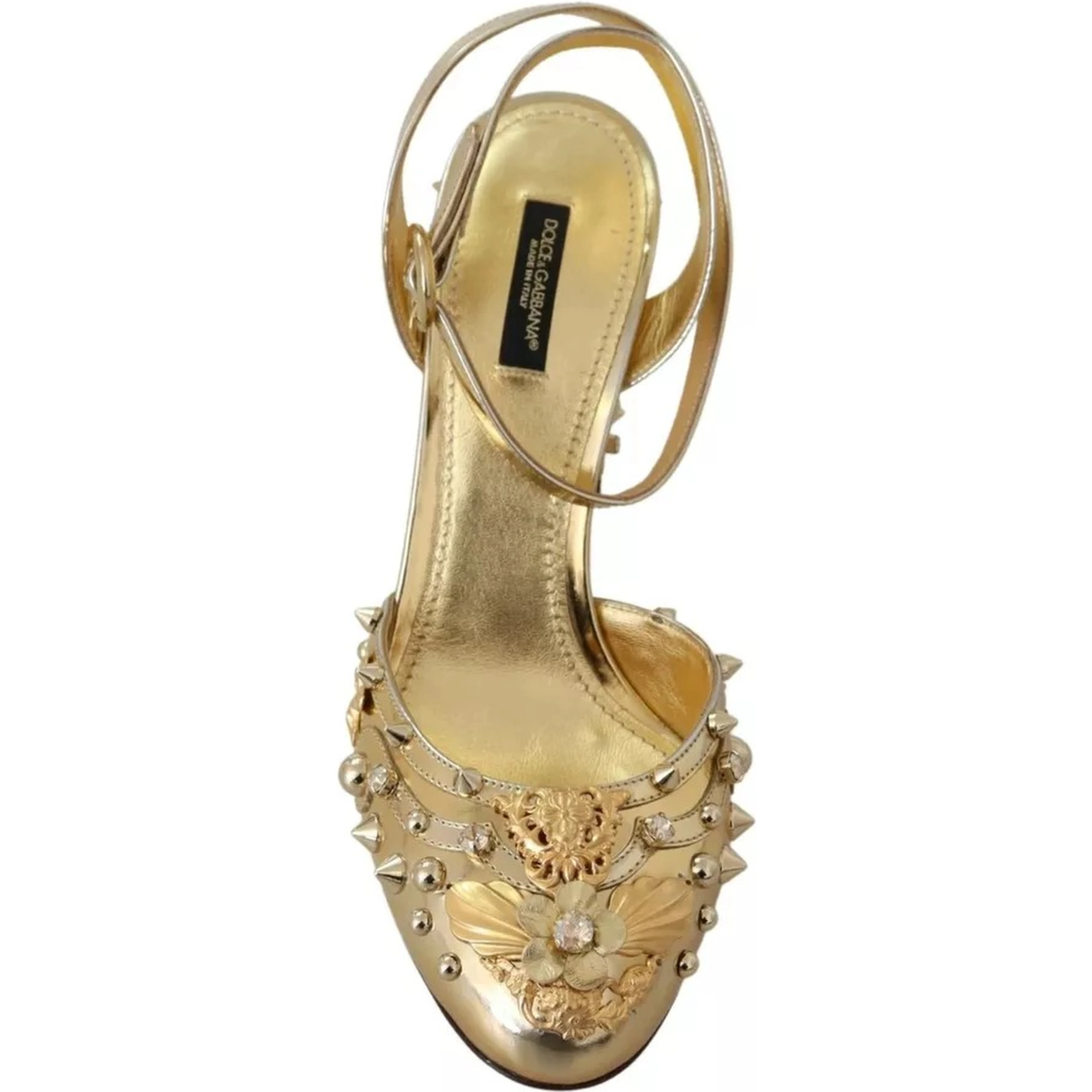 Gold Studs Vally Slingback Sandals Shoes