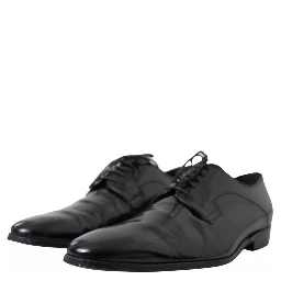 Black Polished Leather Formal Dress Shoes
