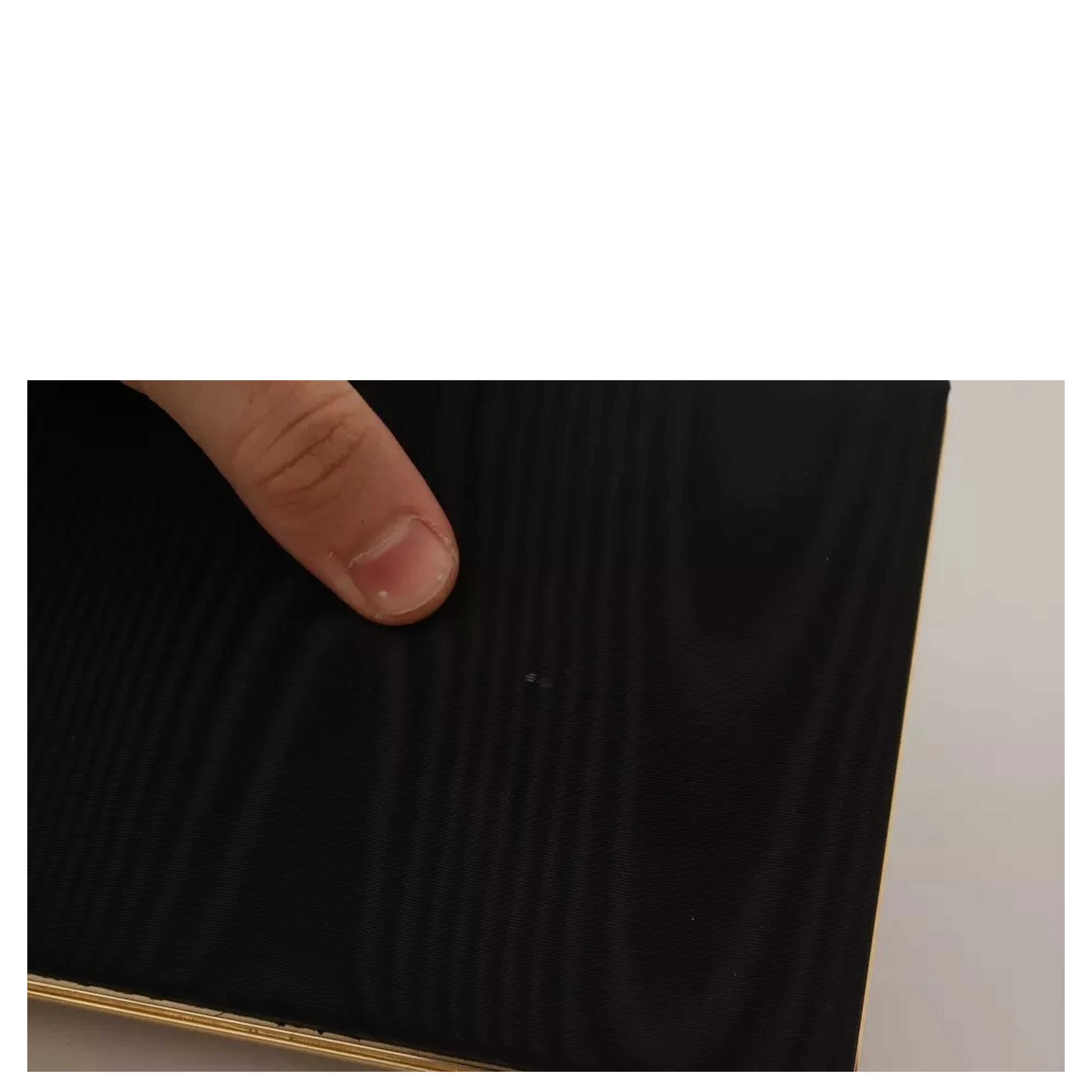 Black Silk Gold Frame Clutch Evening Party Purse Bag