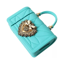 Turquoise Silicone Devotion Heart Bag Cover Hand Airpods Case