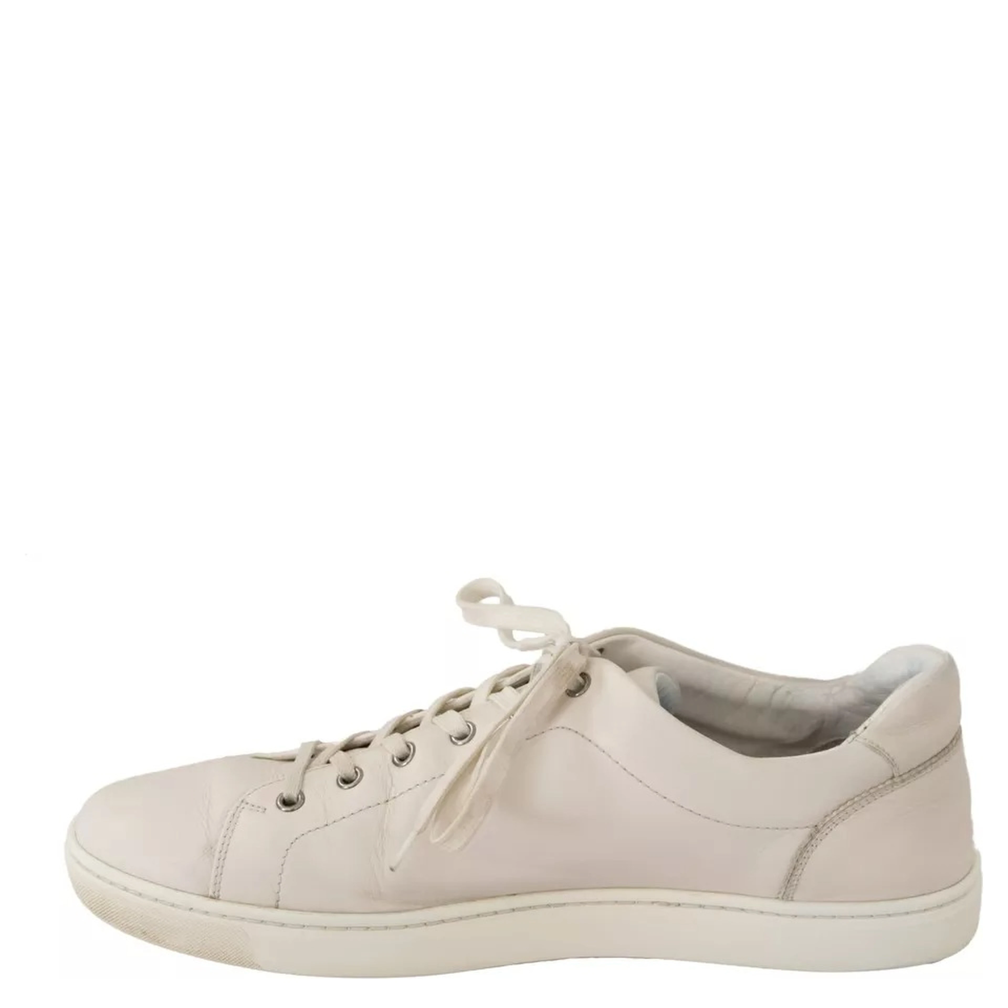 White Casual Leather Logo Men Sneakers Shoes