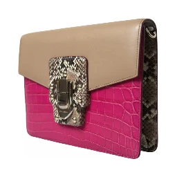 Multicolor Leather LUCIA Shoulder Bag