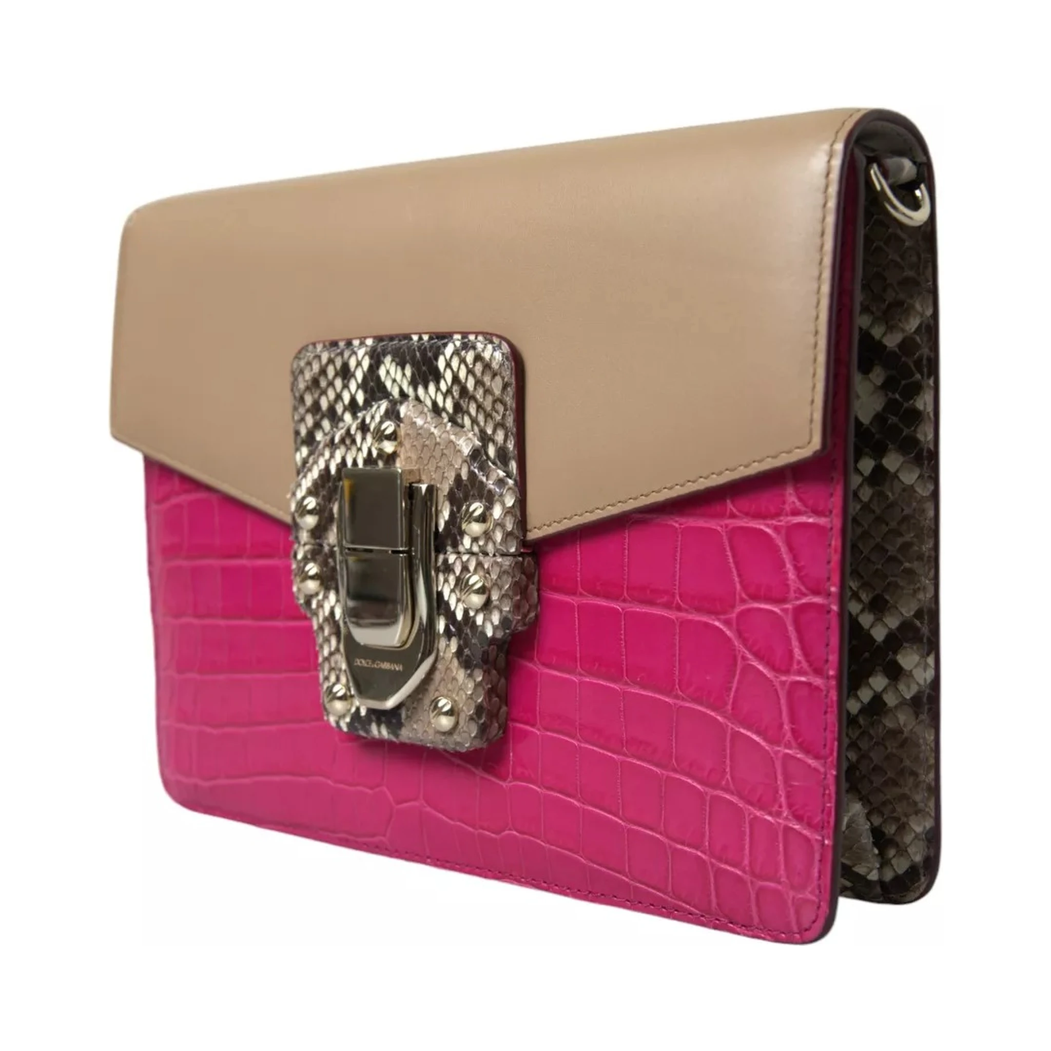 Multicolor Leather LUCIA Shoulder Bag