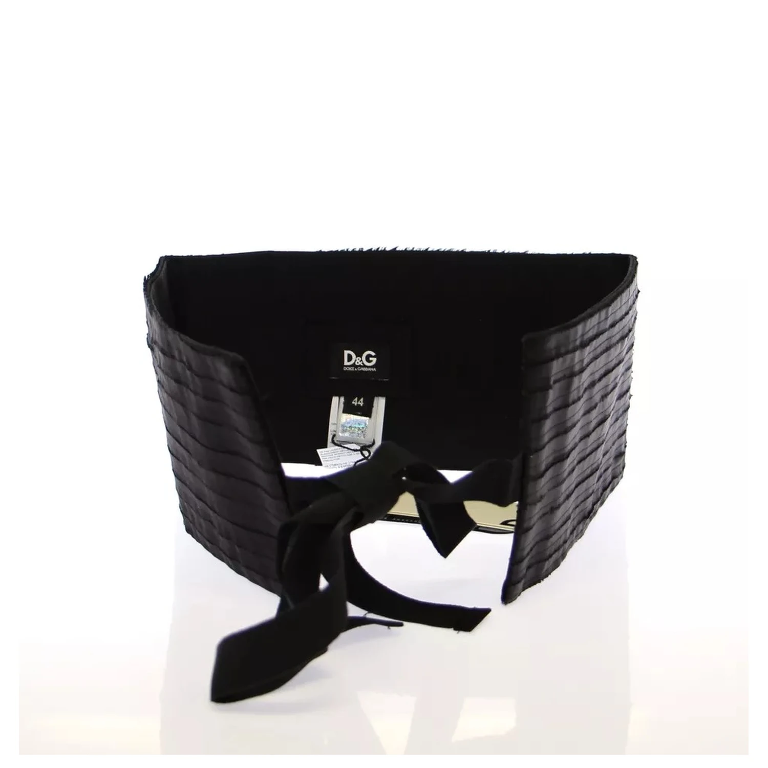 Black Silk Womens Waist Cummerbund