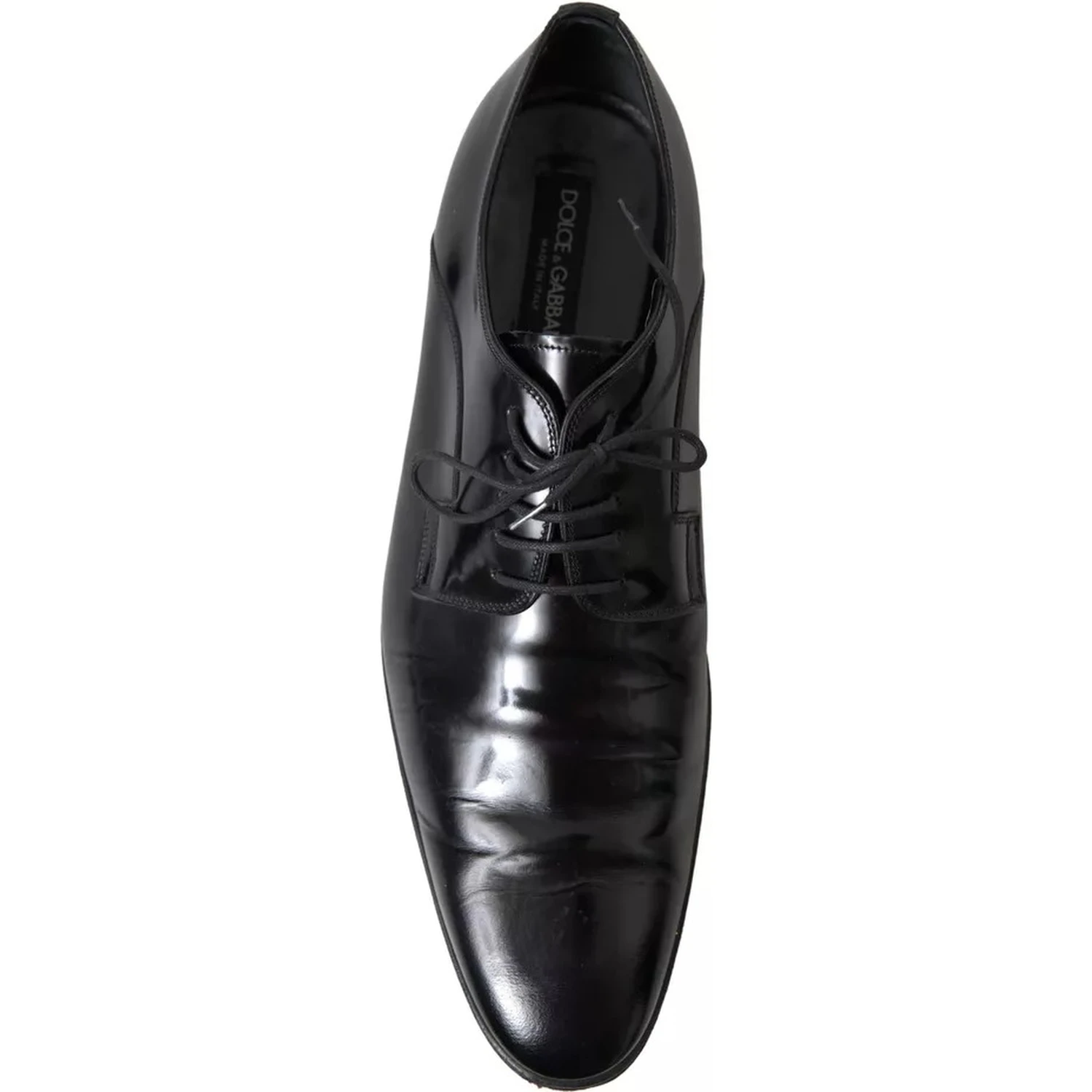 Black Polished Leather Formal Dress Shoes