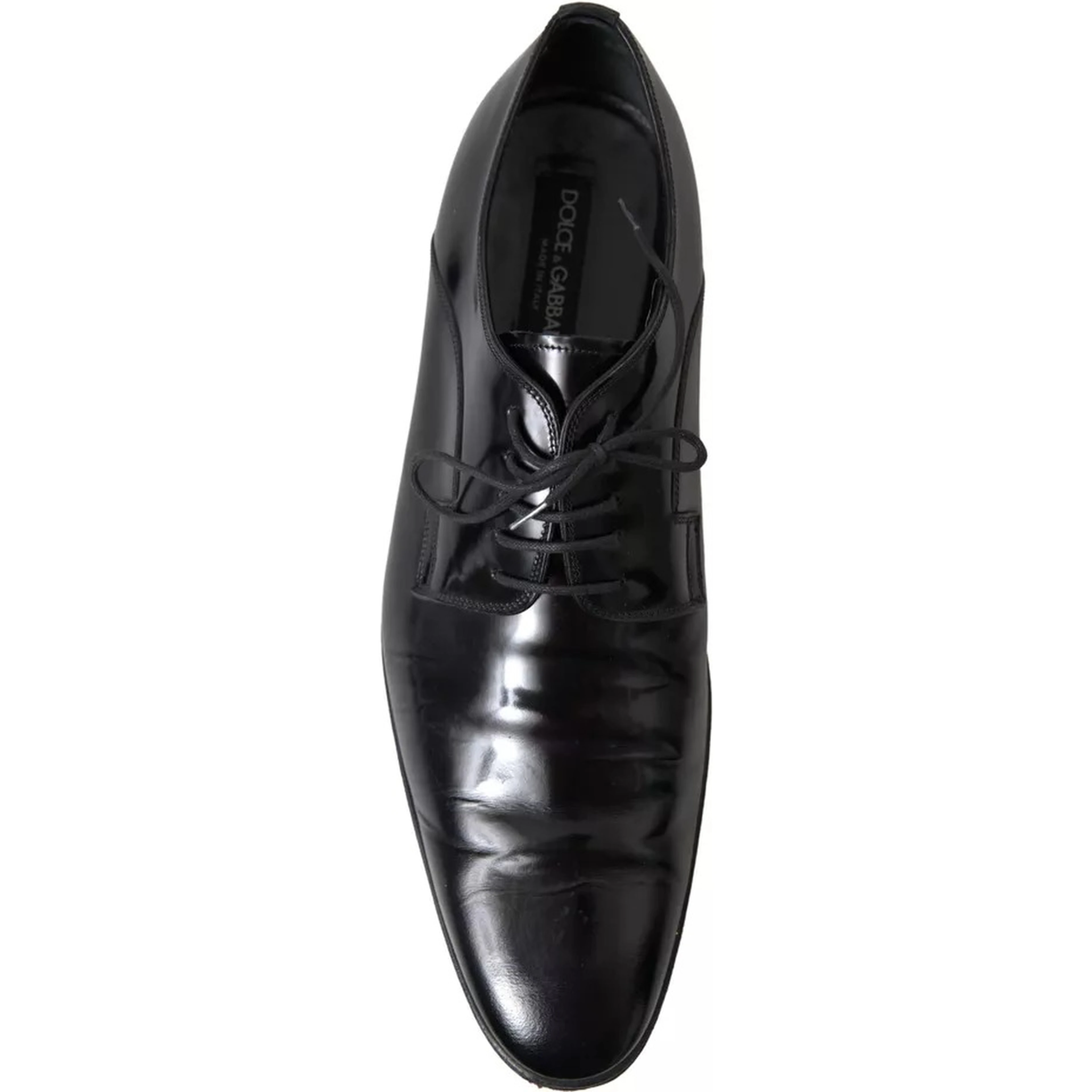 Black Polished Leather Formal Dress Shoes