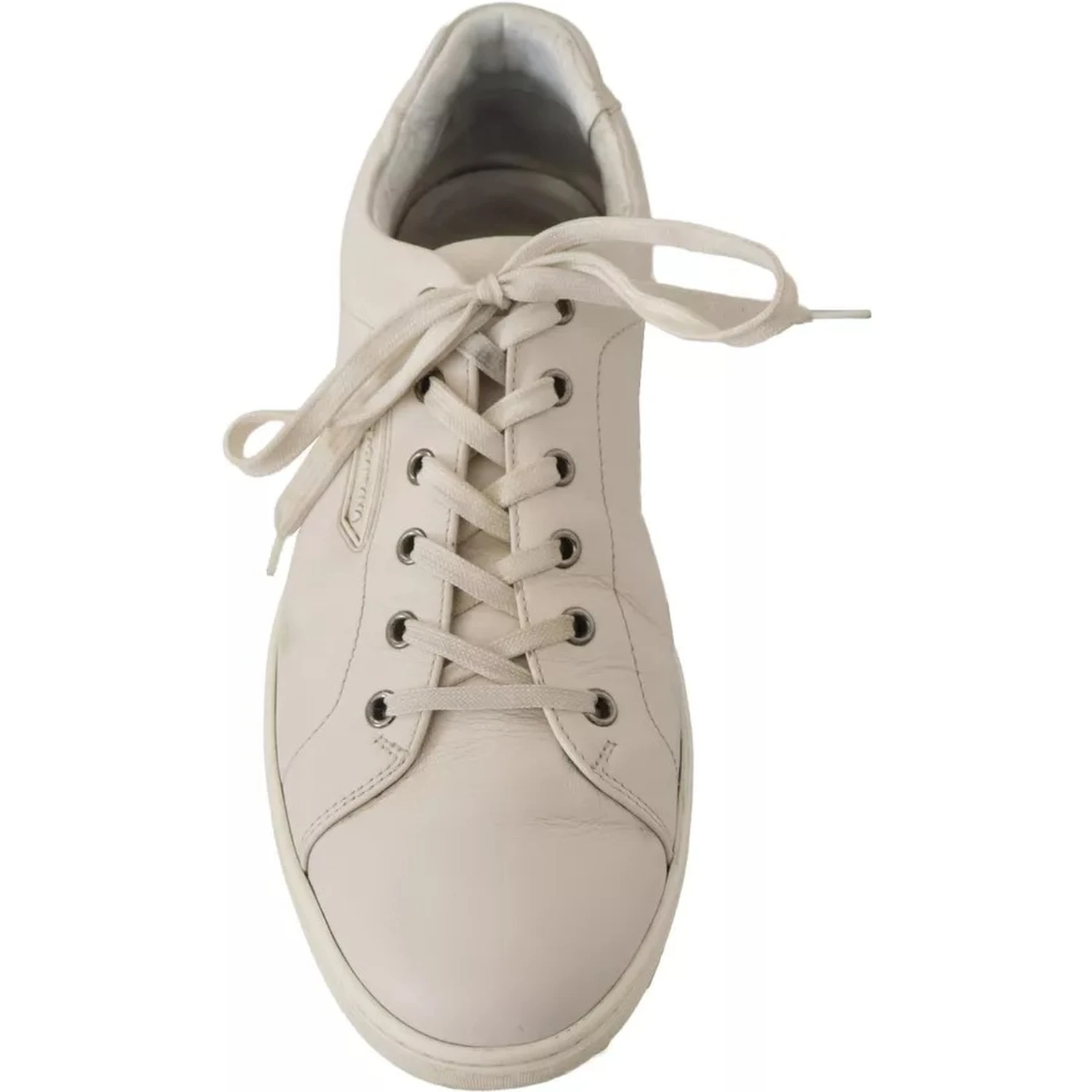White Casual Leather Logo Men Sneakers Shoes