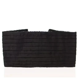 Black Silk Womens Waist Cummerbund