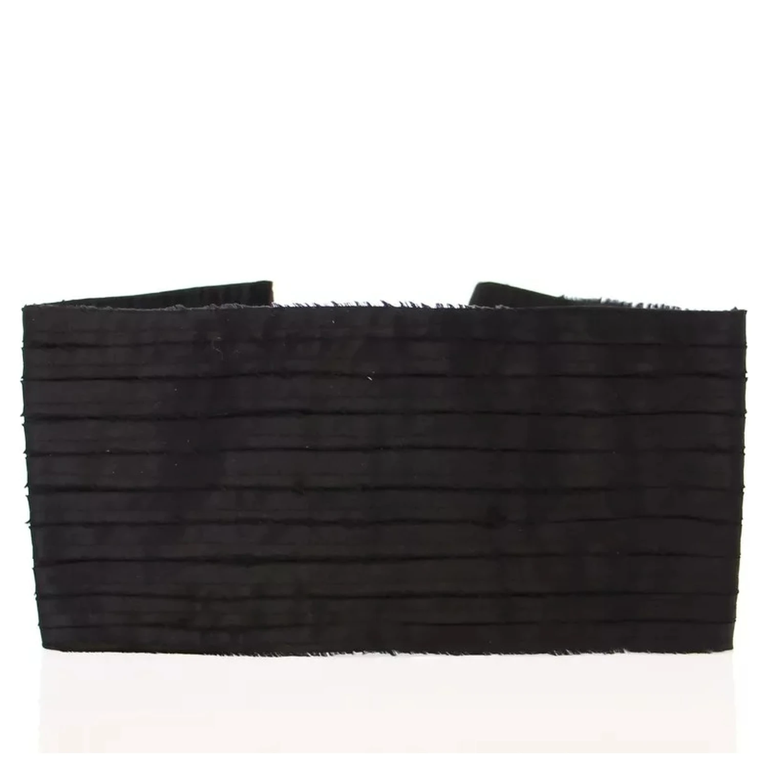Black Silk Womens Waist Cummerbund