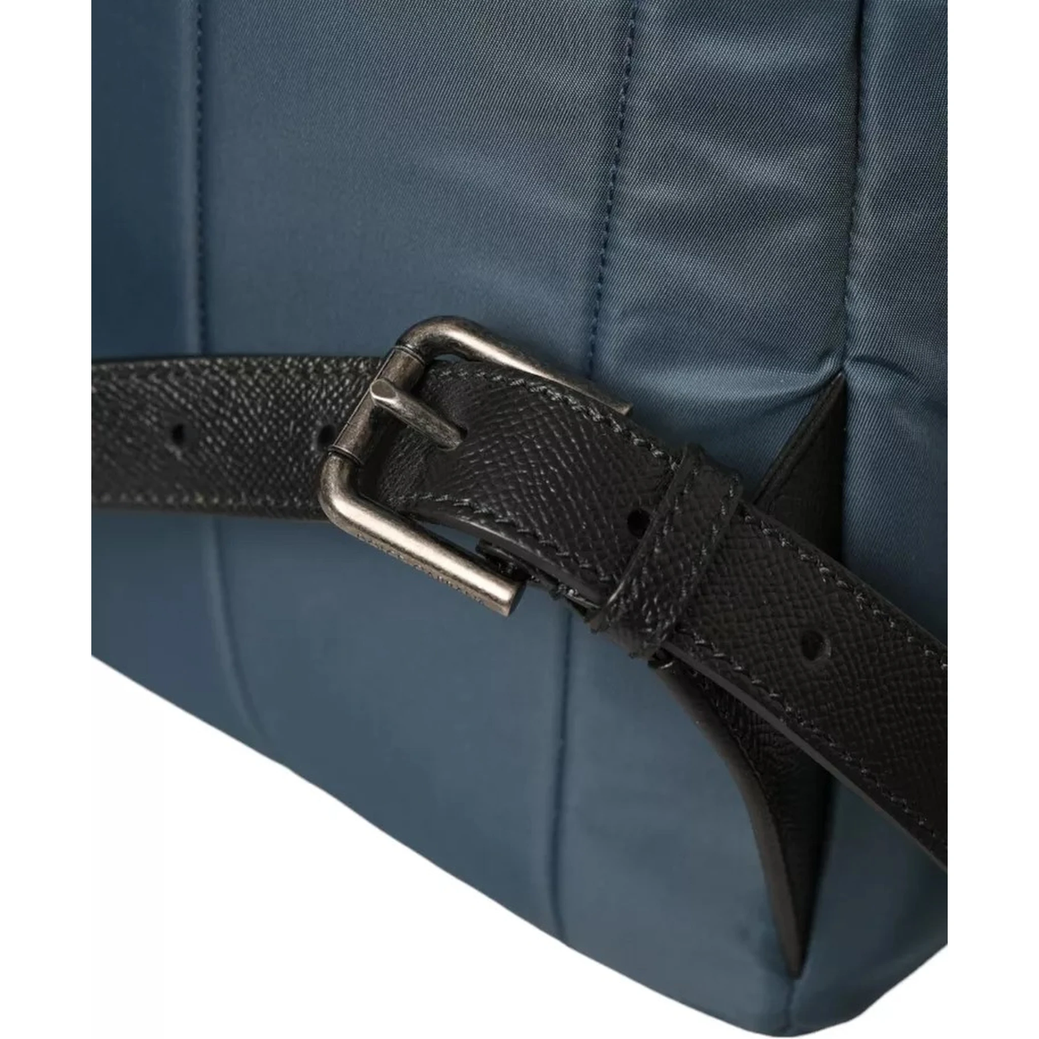 Blue Nylon #DGFamily Patch Men Backpack Bag