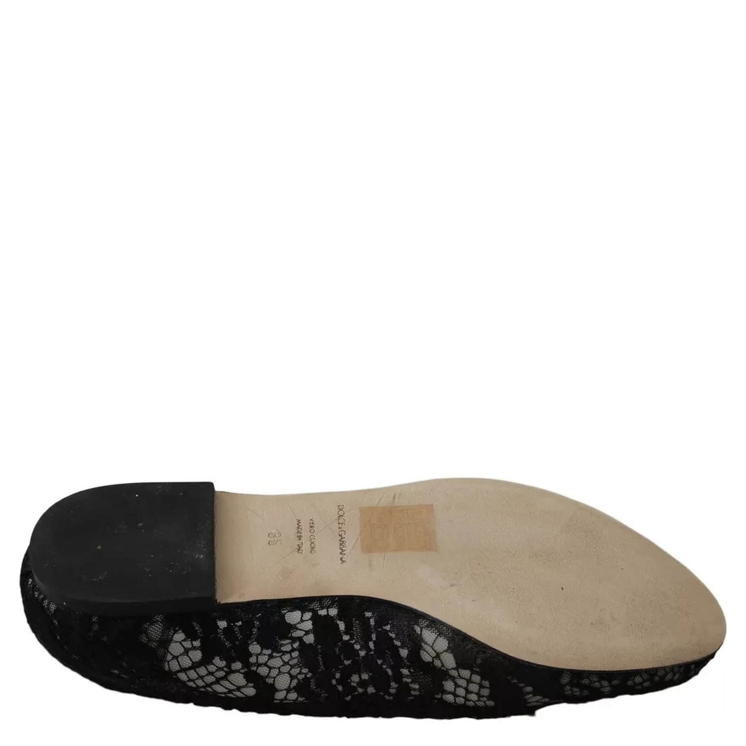 Black Floral Lace Loafers Flats Shoes