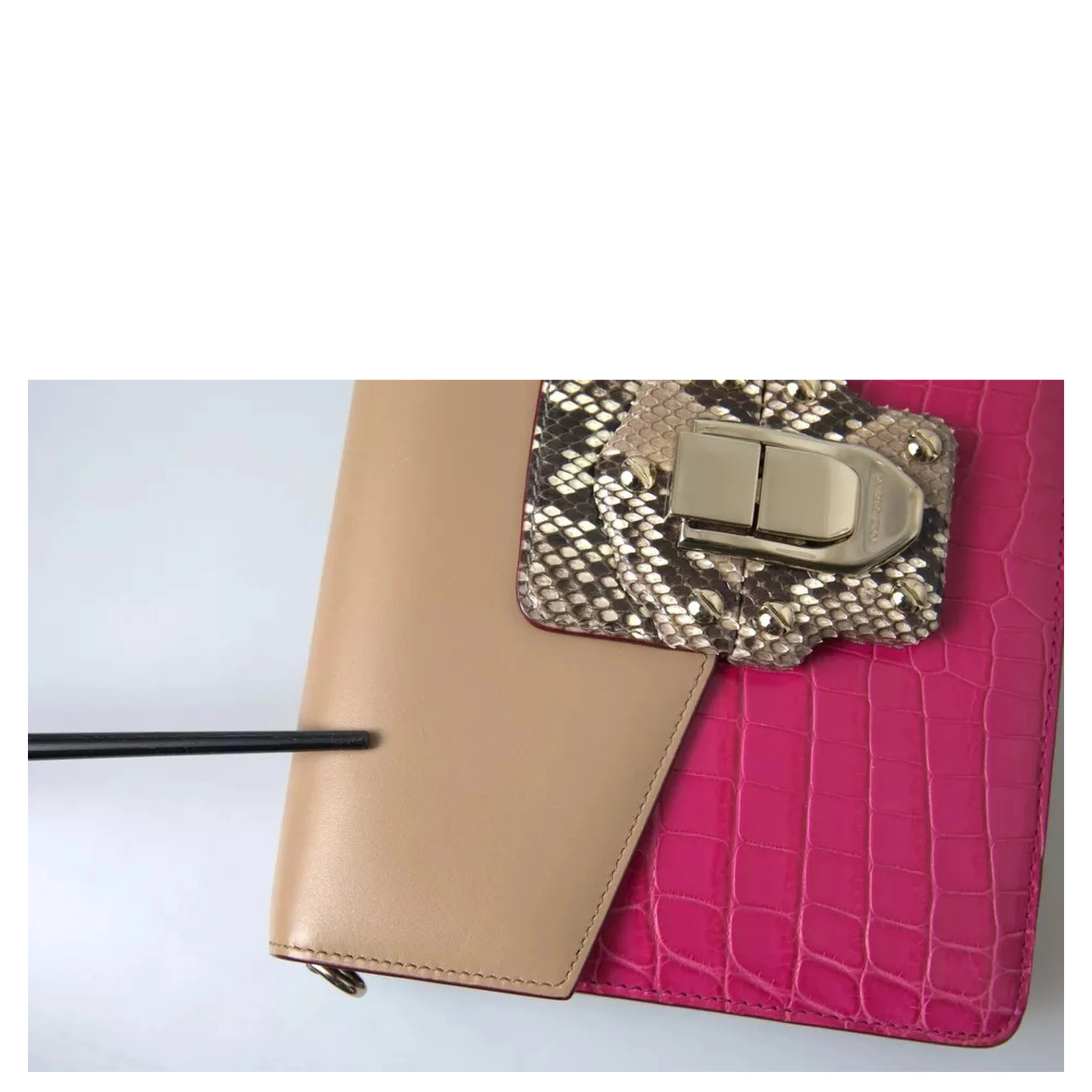 Multicolor Leather LUCIA Shoulder Bag