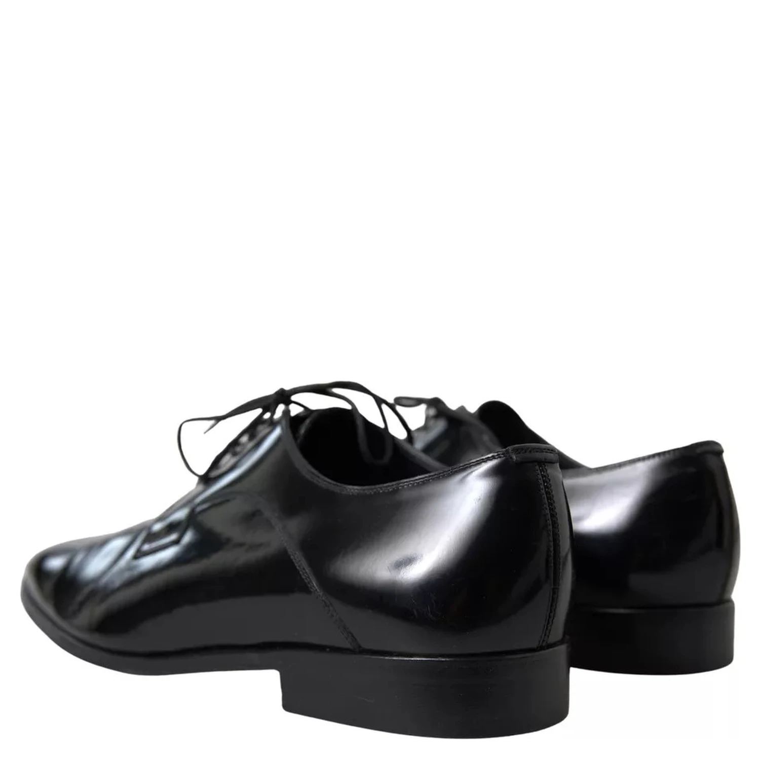 Black Polished Leather Formal Dress Shoes