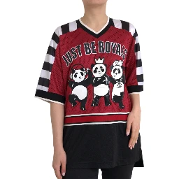 Multicolor Royals Panda Oversized T-shirt