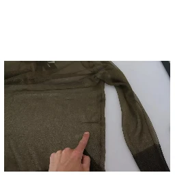 Black Transparent Crewneck Long Sleeves Top