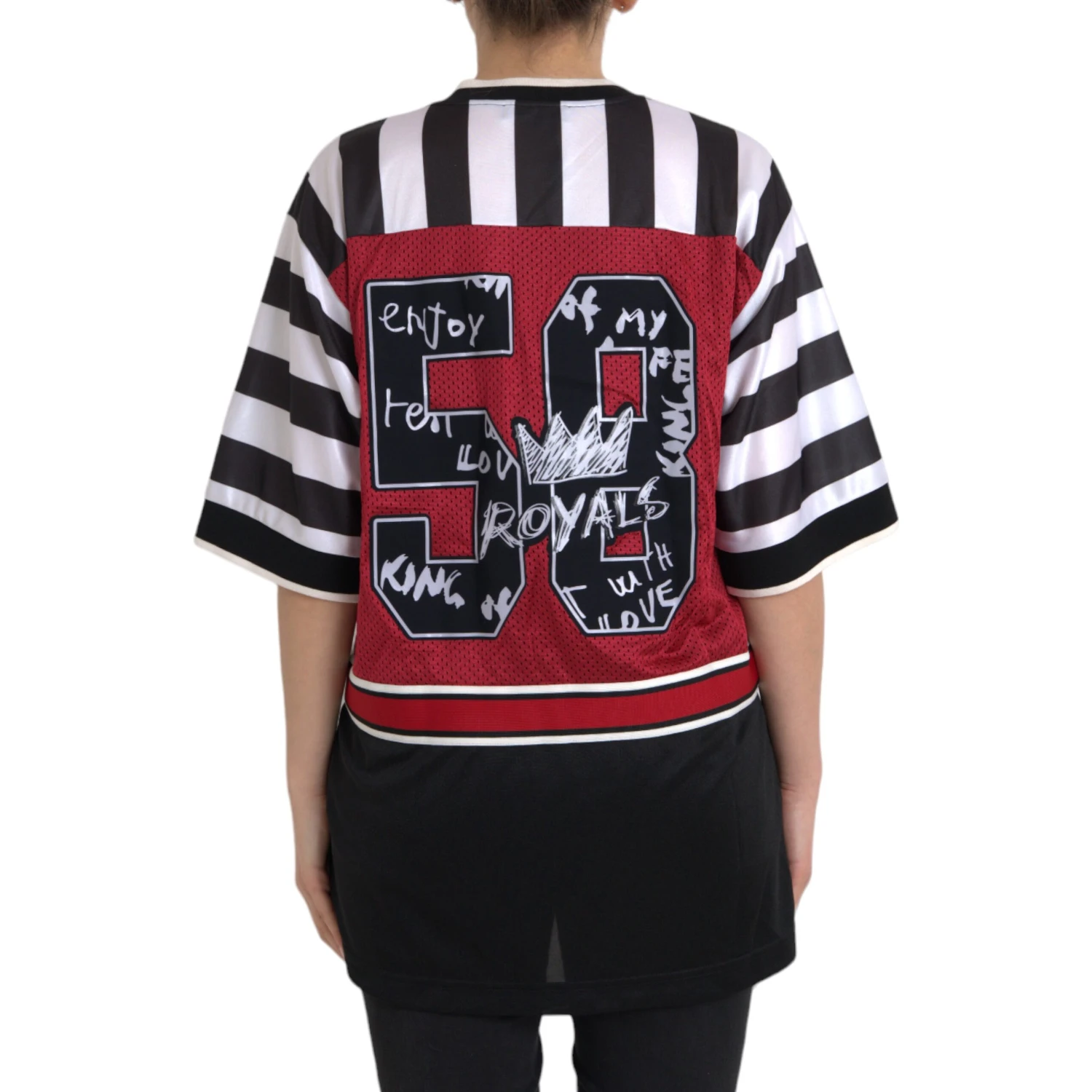 Multicolor Royals Panda Oversized T-shirt