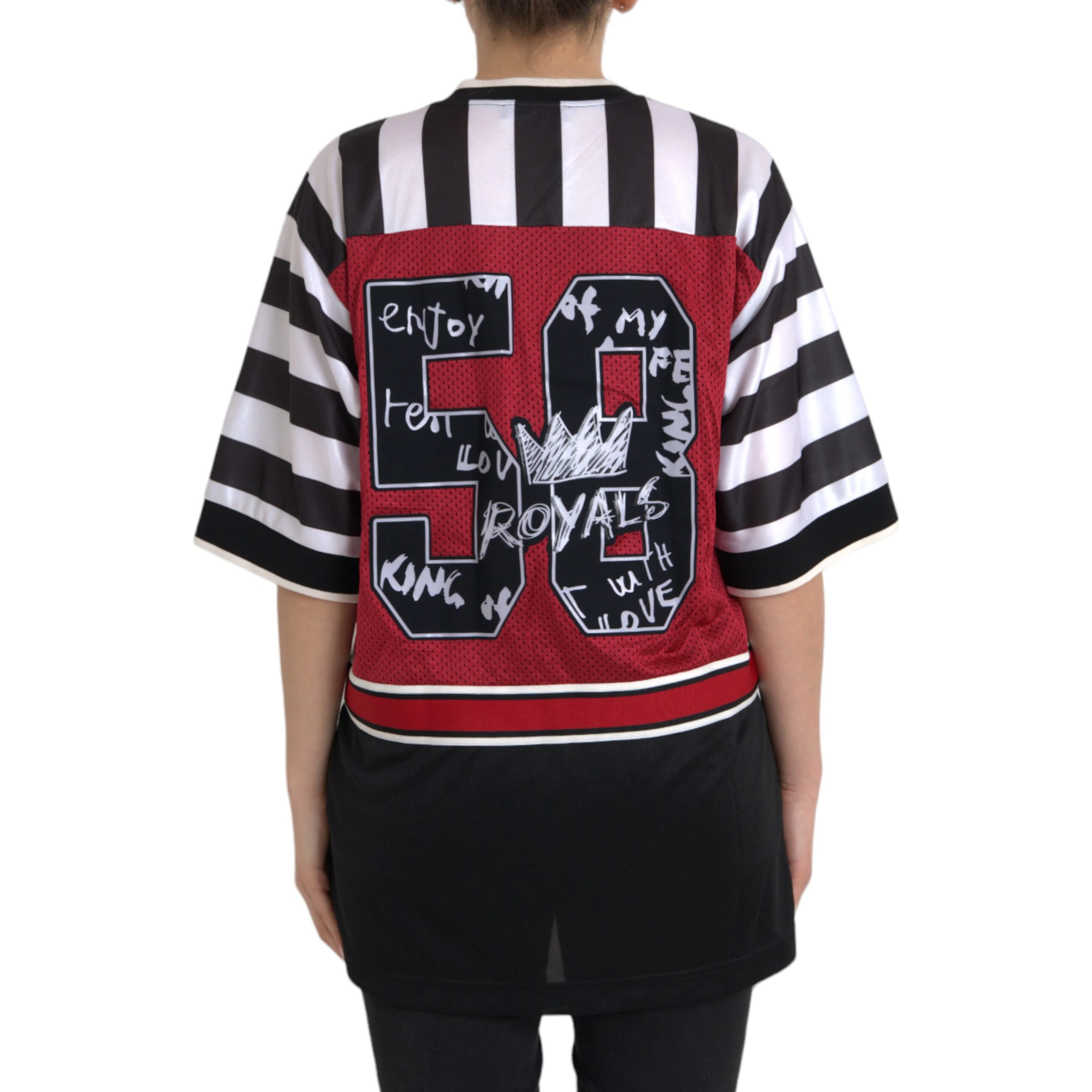 Multicolor Royals Panda Oversized T-shirt