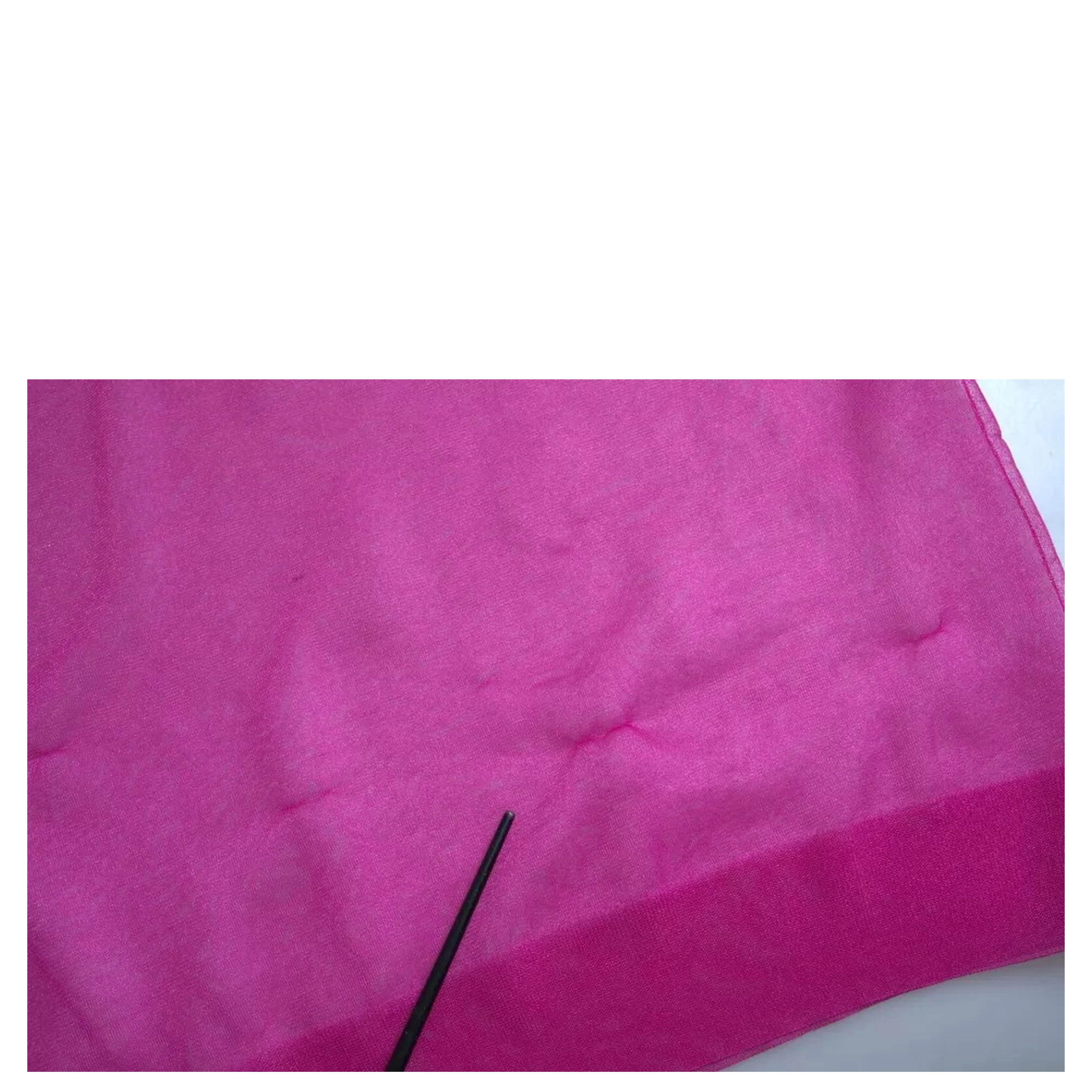 Pink Transparent Crewneck Long Sleeves Top