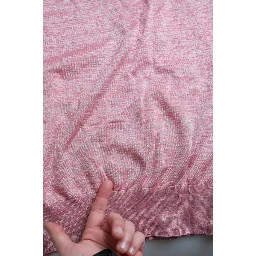 Pink Polyester Collared Men Pullover Sweater