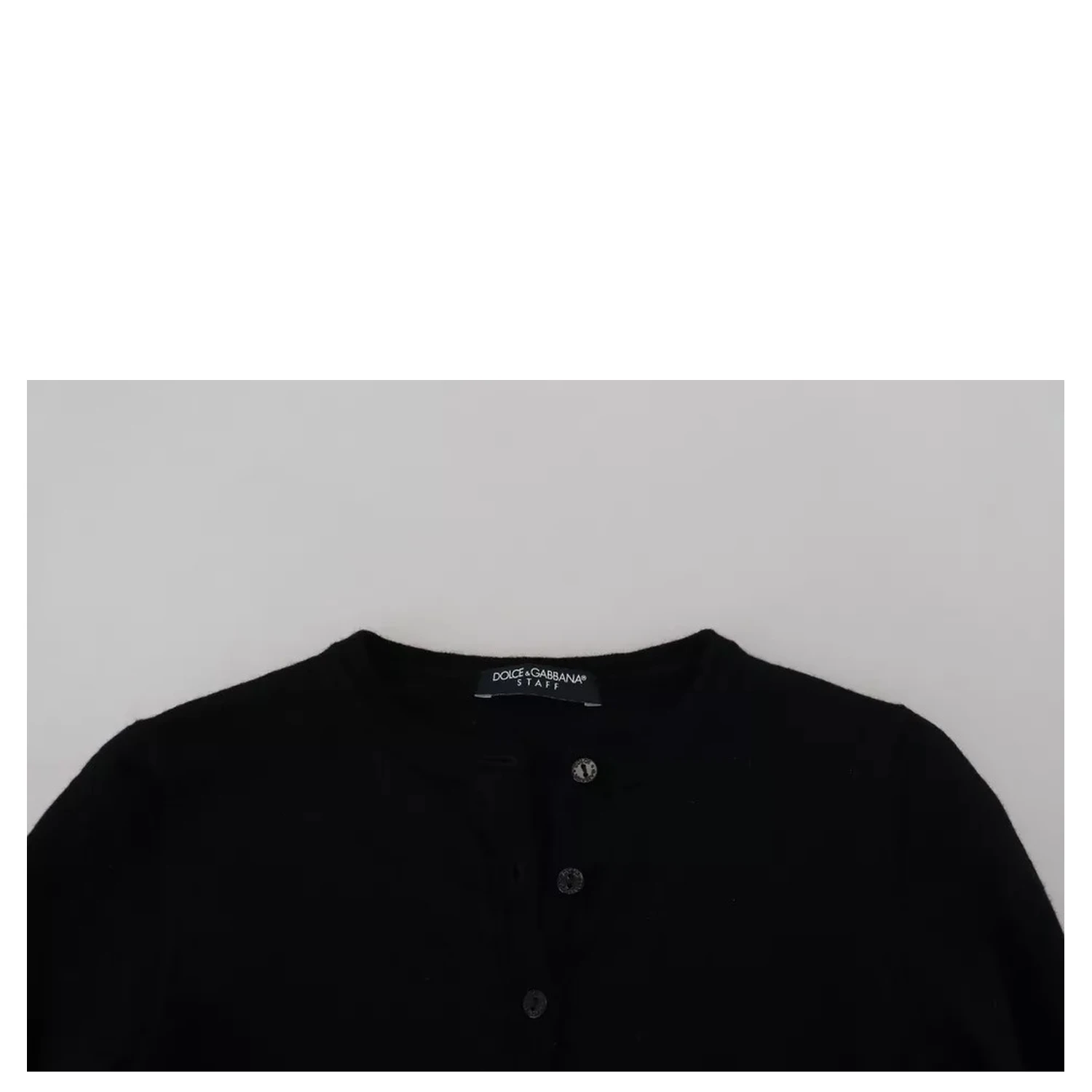 Black Button Down Slim Cardigan Wool Sweater