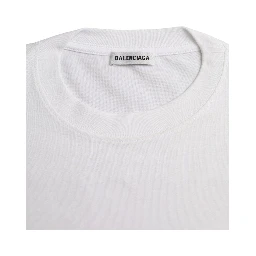 White Cotton Crew Neck Short Sleeves Tee T-shirt