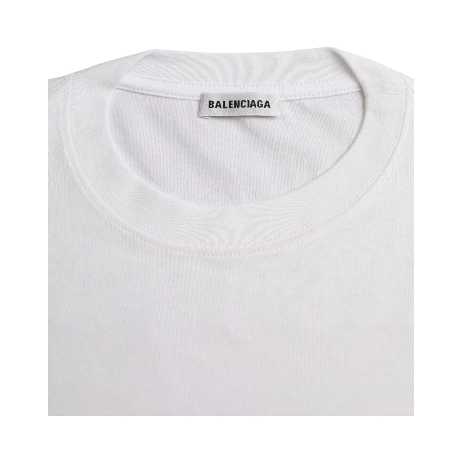 White Cotton Crew Neck Short Sleeves Tee T-shirt