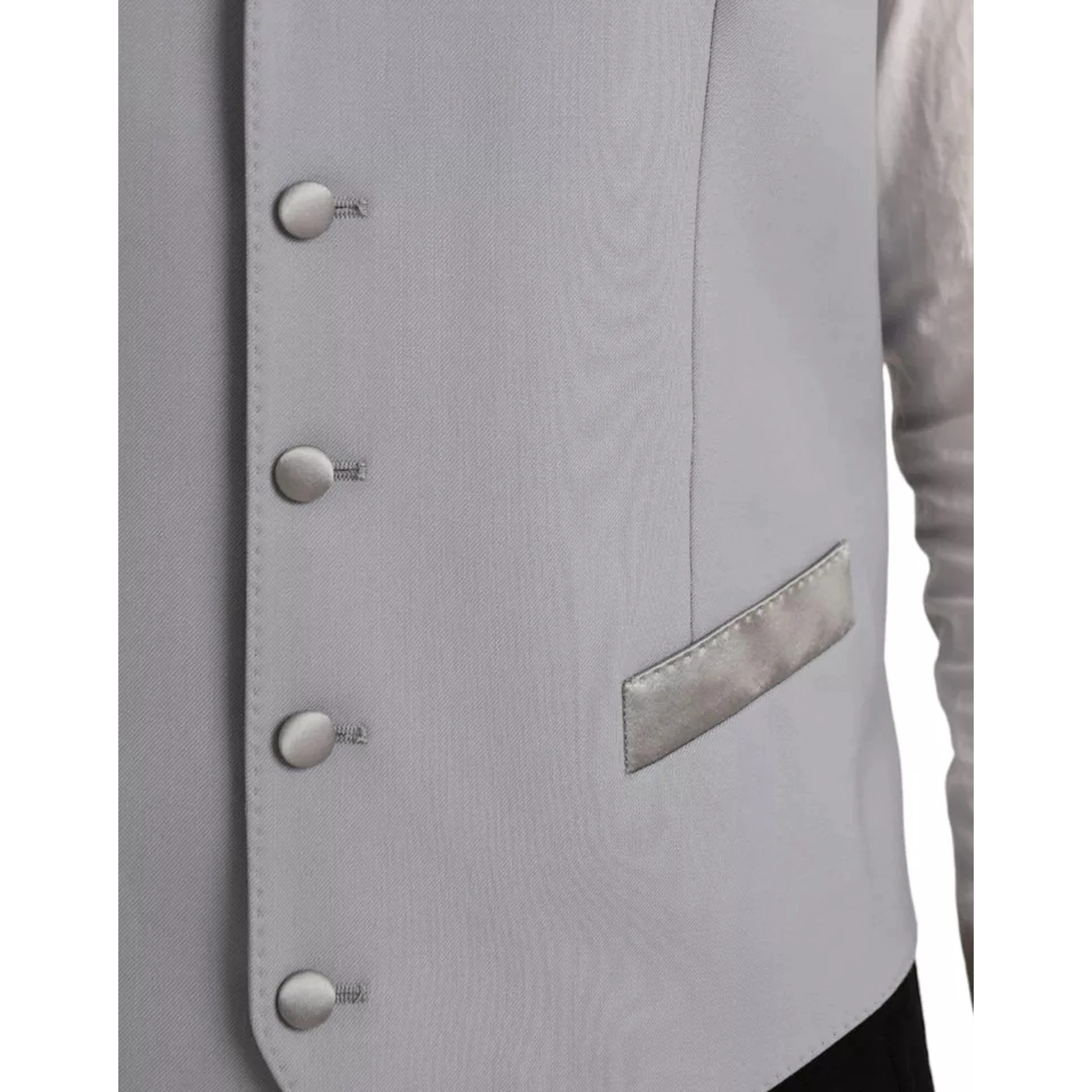 Light Blue Wool Formal Dress Waistcoat Vest