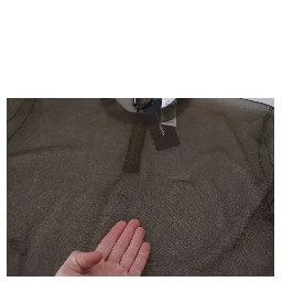 Black Transparent Crewneck Long Sleeves Top