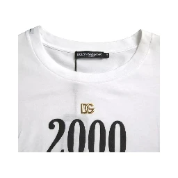 White Slogan Print Lacing Detailed T-shirt