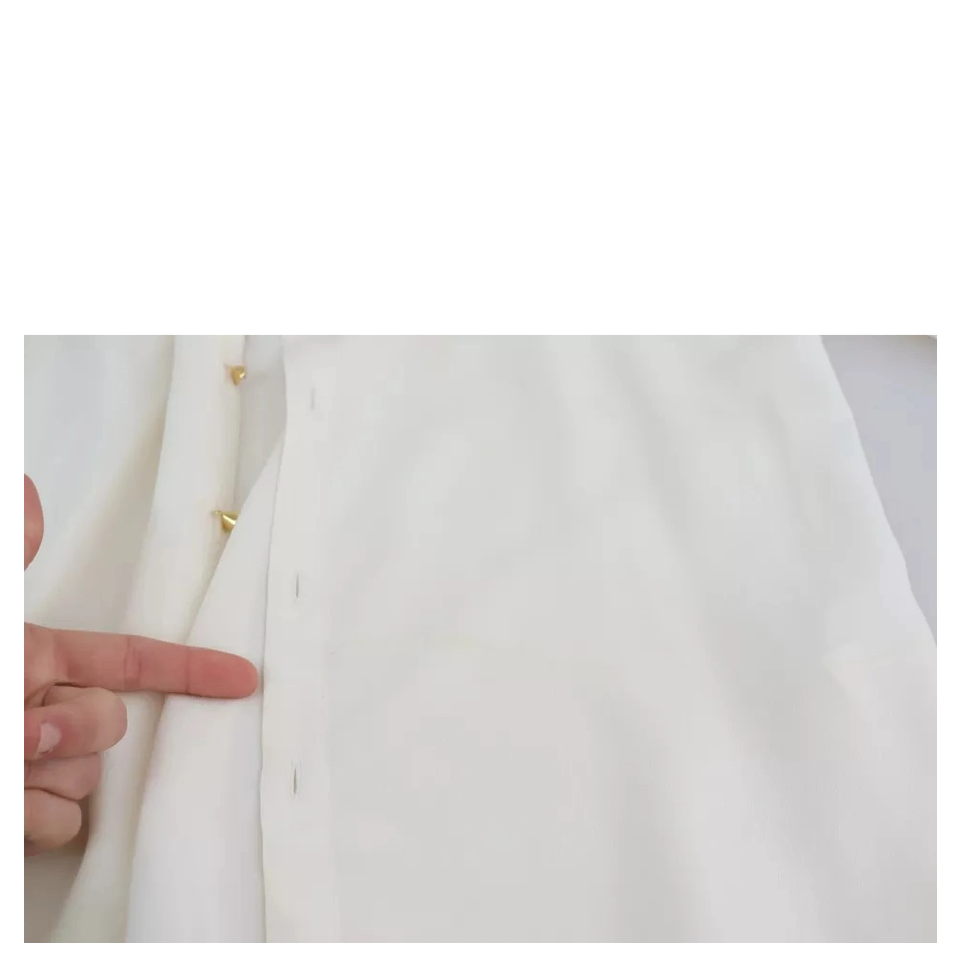 White Blouse Ascot Collar Shirt Silk Top
