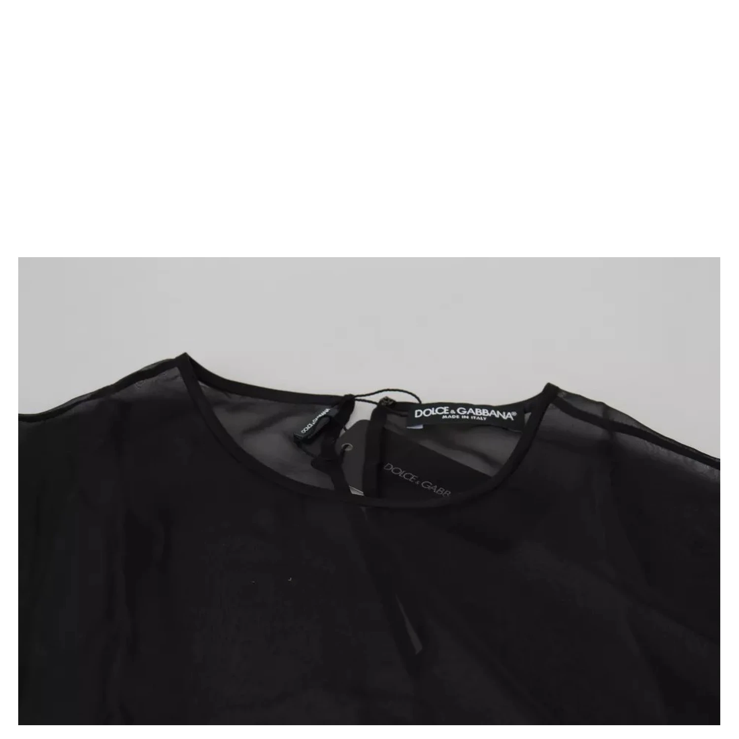 Black Mesh Transparent Blouse Pullover Top