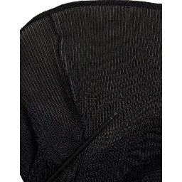 Black Viscose Turtle Neck Pullover Sweater