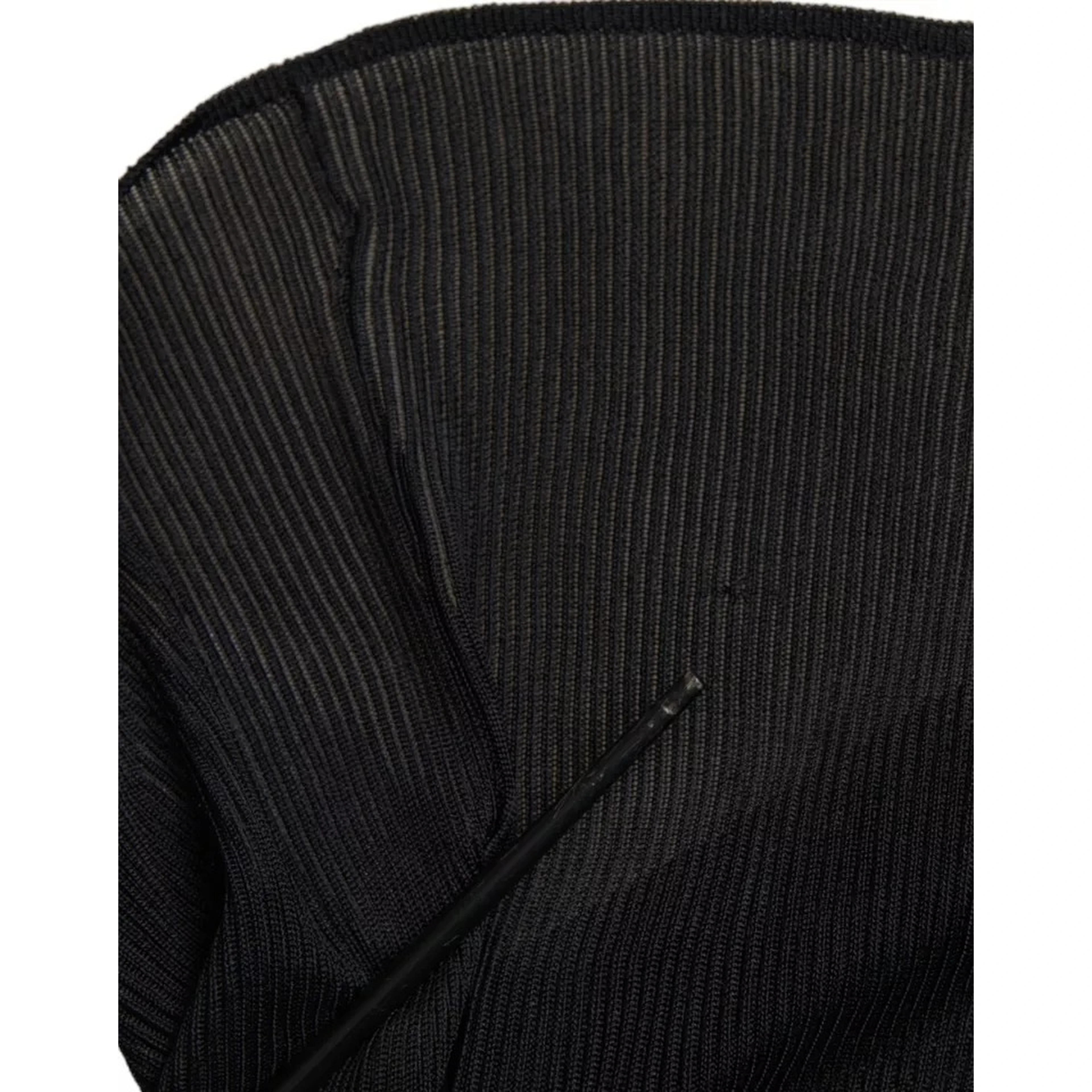 Black Viscose Turtle Neck Pullover Sweater