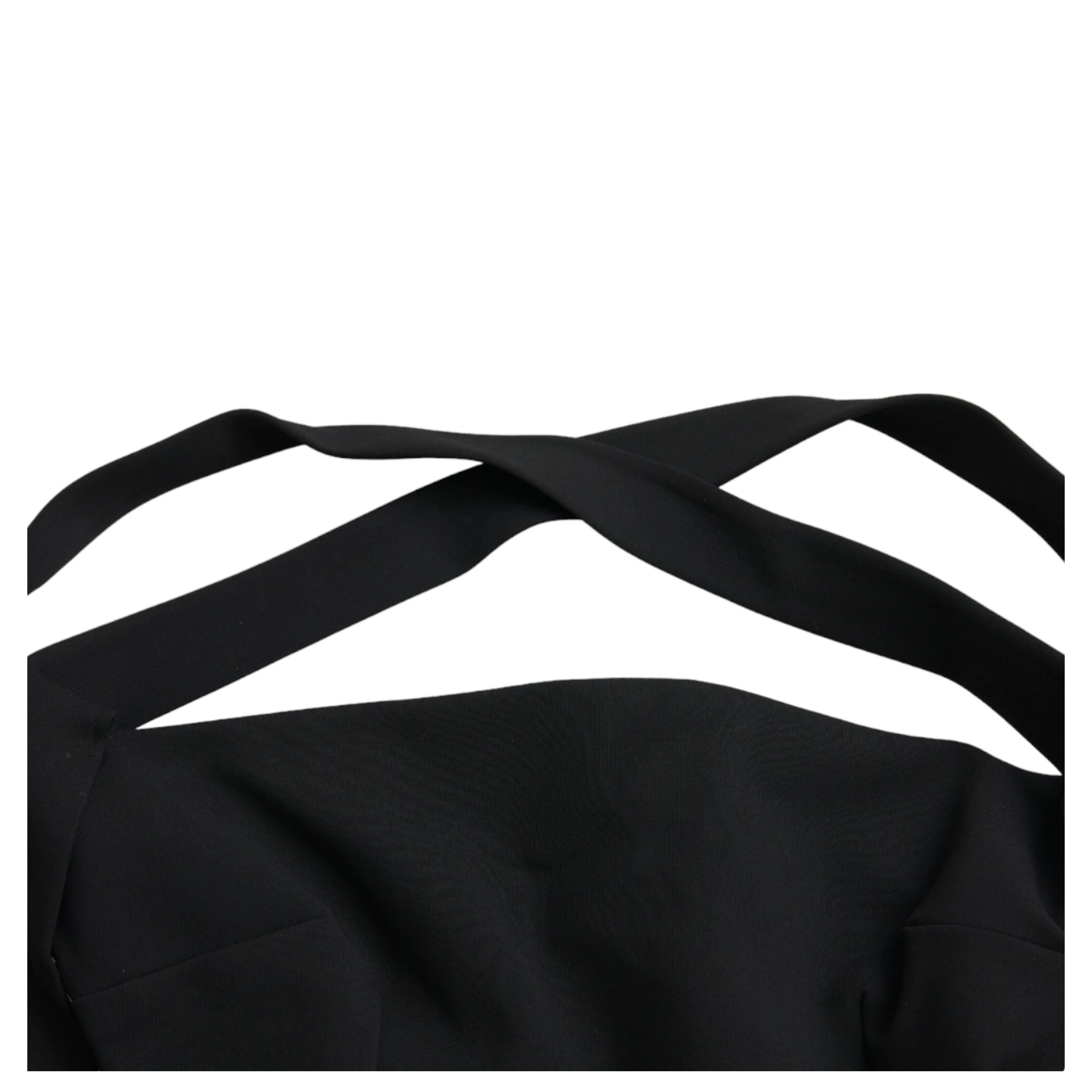 Black Sheath Halter Sleeveless Midi Dress