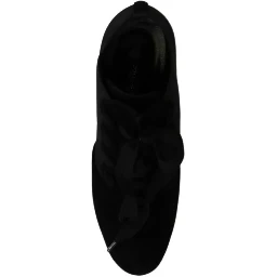 Black Suede Stretch Ankle Boots Booties Shoes